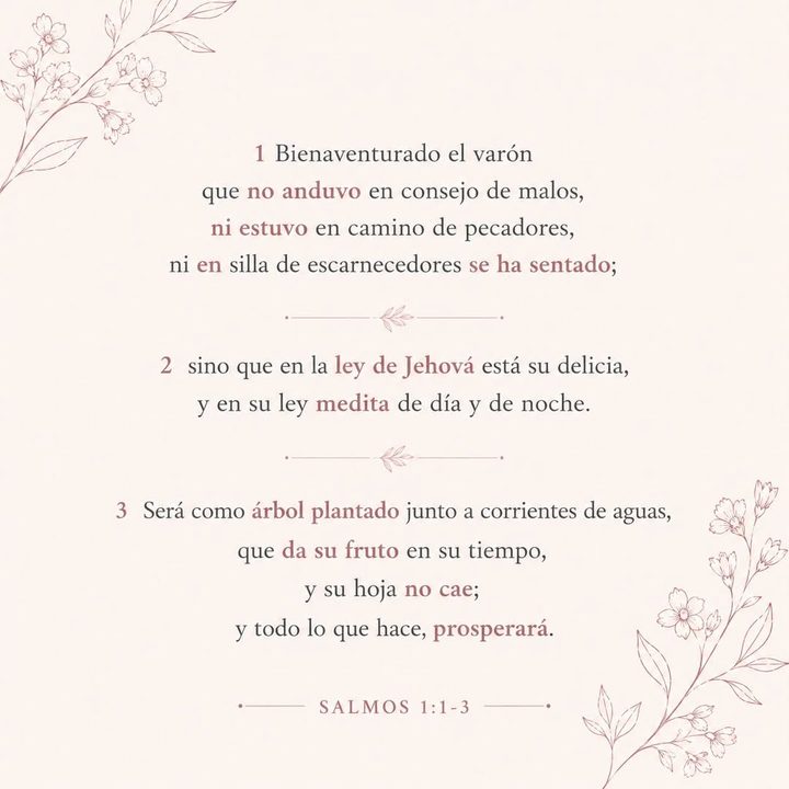 Publicación: Salmos 1:1-3